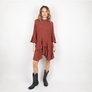 Women’s Free People Beach Sweet Rose Oversized Tunic Dress